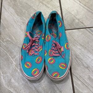 Odd Future Vans Colorful Donut Pattern Sneakers size 10.5
